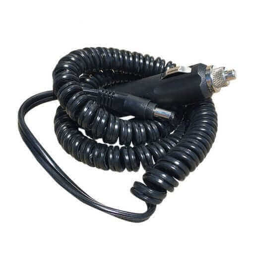 Laveo 12V DC Dry Flush Power Cord for Portable Toilet from Cabin Depot, suitable for motor vehicles, RVs, and boats, 6 feet long.