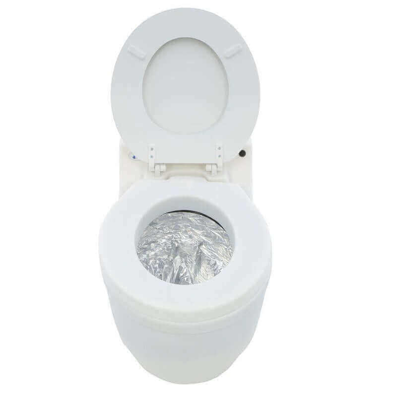 Laveo Dry Flush Portable Toilet from Cabin Depot - self-contained, waterless, ideal for RVs, camping, cabins. Free shipping available.