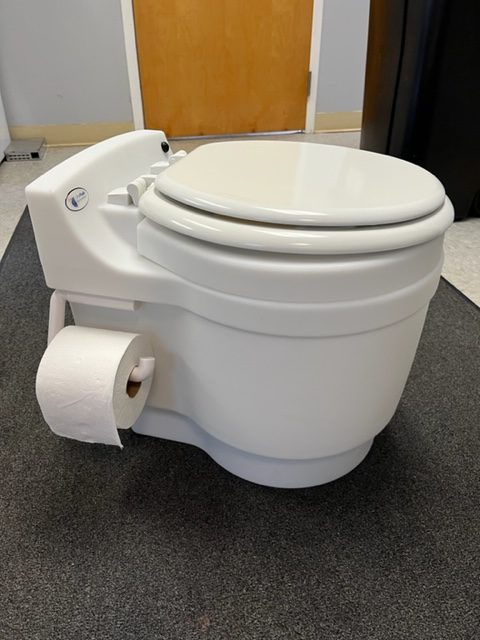 Toilette portative électrique à chasse sèche Laveo