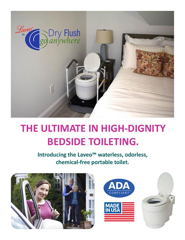 Ensemble de toilettes portatives Laveo Dry Flush